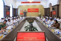 Thủ tướng Lê Minh Hưng làm việc với Ban Thường vụ Tỉnh ủy Lào Cai 