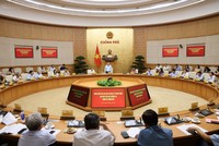 Đồng chí Phạm Gia Túc, Ủy viên Bộ Chính trị, Phó Bí thư Thường trực Đảng ủy Chính phủ, Phó Thủ tướng Thường trực, Phó Trưởng Ban Chỉ đạo Bảo vệ nền tảng tư tưởng của Đảng, đấu tranh phản bác các quan điểm sai trái, thù địch (Ban Chỉ đạo 35) Trung ương, Trưởng Ban Chỉ đạo 35 Đảng ủy Chính phủ dự cuộc làm việc của Đoàn kiểm tra Ban Chỉ đạo 35 Trung ương với Ban Thường vụ Đảng ủy Chính phủ - Ảnh: VGP.