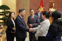 Phó Thủ tướng Thường trực Chính phủ Phạm Gia Túc chủ trì cuộc làm việc với đại diện hiệp hội và một số doanh nghiệp Hoa Kỳ - Ảnh: VGP