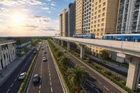 Phối cảnh tuyến metro Thủ Dầu Một - TP.HCM đoạn chạy dọc Quốc lộ 13 - Ảnh: Ban Quản lý đường sắt đô thị TP.HCM