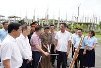 Bí thư Đà Nẵng, ông Lê Ngọc Quang kiểm tra tiến độ tháo gỡ khó khăn cho dự án Khu đô thị sinh thái Quan Nam - Thuỷ Tú.