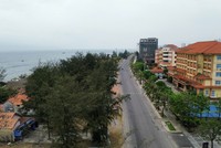 Khu vực đường Trương Pháp và bãi biển Nhật Lệ, tỉnh Quảng Trị. Ảnh: Ngọc Tân