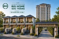 Phối Cảnh dự án Khu Nhà Phố & Nhà Ở Xã Hội ở phường Sóc Trăng, TP. Cần Thơ do BIG làm chủ đầu tư.