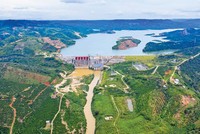 Dự án nhà máy điện mặt trời nổi dự kiến sẽ triển khai trên hồ Thủy điện Đồng Nai 2 (Ảnh: P.V) 