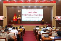 UBND tỉnh Quảng Ngãi tổ chức họp báo 7 tháng đầu năm 2026. 