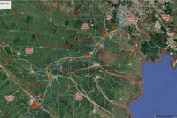 Vị trí các ga trên tuyến đường sắt TP.HCM - Cần Thơ. 