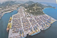 Dự án Cảng Liên Chiểu sau khi hình thành. Ảnh: Linh Đan chụp lại 
