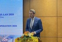 Ông Rick Slettenhaar, Đại biện lâm thời Đại sứ quán Hà Lan chia sẻ tại sự kiện, chiều 6/8. 