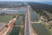 Quảng Ngãi đang đẩy nhanh tiến độ thi công dự án Đường ven biển Dung Quất - Sa Huỳnh.
