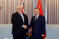 Tổng Bí thư, Chủ tịch nước Tô Lâm hội kiến Chủ tịch Quốc hội New Zealand Gerry Brownlee. (Ảnh: Thống Nhất/TTXVN)