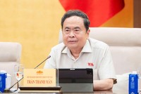 Chủ tịch Quốc hội Trần Thanh Mẫn phát biểu tại phiên họp - Ảnh: QH. 
