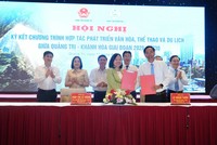 Quảng Trị - Khánh Hòa ký kết hợp tác toàn diện văn hoá thể thao du lịch 