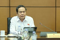 Chủ tịch Quốc hội Trần Thanh Mẫn phát biểu tại tổ - Ảnh: Quang Phúc. 