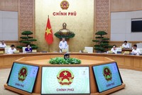 Thủ tướng chủ trì phiên họp Chính phủ về 12 dự án luật, nghị quyết quan trọng dự kiến trình Quốc hội. Ảnh: chinhphu.vn