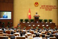 Phiên họp chiều 22/8 của Quốc hội.