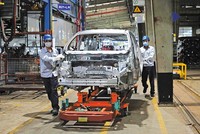 Các tập đoàn toàn cầu tiếp tục duy trì và mở rộng quy mô hoạt động tại Việt Nam. Trong ảnh: Nhà máy lắp ráp ô tô của Ford Việt Nam. Ảnh: Đức Thanh 