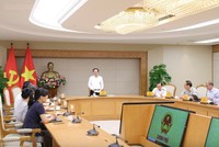 Phó Thủ tướng Hồ Quốc Dũng chủ trì cuộc họp chuyên đề về tiến độ triển khai các nhiệm vụ phát triển công nghệ chiến lược - Ảnh: chinhphu.vn.