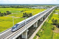 Phối cảnh tuyến đường sắt TP.HCM - Cần Thơ