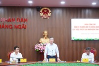 Bộ trưởng Ngô Văn Tuấn phát biểu tại buổi làm việc.