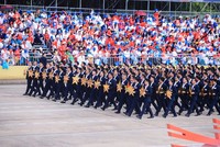 Khối Doanh nhân Việt Nam tại đại lễ A80 - những “người lính thời bình” trên mặt trận kinh tế (Ảnh: H.N)