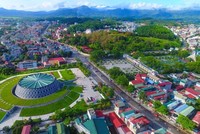 Điện Biên nhìn từ trên cao.