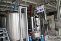 Hệ thống hòa tách dây chuyền thử nghiệm. Ảnh: Minh Anh
