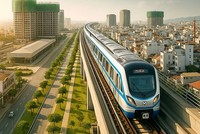 Phối cảnh tuyến metro Thủ Dầu Một - TP.HCM đoạn đi trên cao 