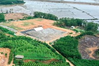 Dự án Nhà máy xử lý chất thải rắn sinh hoạt khu vực phía Bắc tỉnh nhằm giải quyết tình trạng quá tải tại Bãi chôn lấp chất thải rắn phường Bồng Sơn. Ảnh: Đức Thụy. 