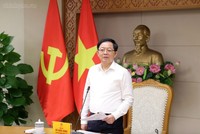 Phó Thủ tướng Hồ Quốc Dũng chủ trì cuộc họp với các bộ, cơ quan liên quan về dự án Luật Đất đai sửa đổi - Ảnh: chinhphu.vn
