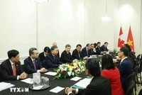 Tổng Bí thư, Chủ tịch nước Tô Lâm tiếp Nhóm Nghị sỹ hữu nghị Canada - Việt Nam. (Ảnh: Thống Nhất/TTXVN)