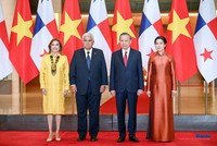 [Ảnh] Tổng Bí thư, Chủ tịch nước Tô Lâm và Phu nhân đón Tổng thống Panama và Phu nhân 