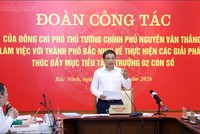 Phó Thủ tướng Nguyễn Văn Thắng phát biểu chỉ đạo tại cuộc làm việc - Ảnh: chinhphu.vn