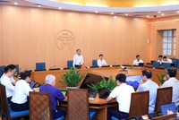 Chủ tịch UBND TP. Hà Nội Vũ Đại Thắng chủ trì cuộc họp.