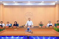 Chủ tịch UBND TP. Hà Nội Vũ Đại Thắng chủ trì cuộc họp.