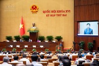 Quốc hội nghe tờ trình dự án luật - Ảnh: QH.. 