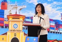Bà Phan Thị Thắng - Thứ trưởng Bộ Công Thương phát biểu. (Ảnh: Trần Hậu)