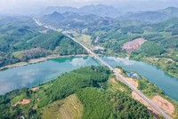 Một cây cầu đã sẵn sàng đưa vào khai thác trên tuyến cao tốc Tuyên Quang - Hà Giang giai đoạn 1.