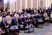 Thủ tướng Lê Minh Hưng và Thủ tướng Ba Lan Donald Tusk dự Hội nghị Bàn tròn doanh nghiệp Việt Nam - Ba Lan, chiều 26/10.