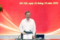 Tổng Bí thư, Chủ tịch nước Tô Lâm phát biểu chỉ đạo. (Ảnh: Thống Nhất/TTXVN)
