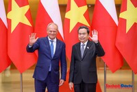 Chủ tịch Quốc hội Trần Thanh Mẫn đã hội kiến Thủ tướng Ba Lan Donald Tusk.