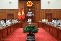 Thủ tướng Lê Minh Hưng chủ trì cuộc họp nghe báo cáo về tiến độ chuẩn bị cho Năm APEC Việt Nam 2027 - Ảnh: chinhphu.vn