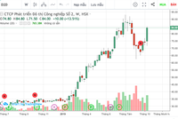 Thị giá cổ phiếu D2D tăng hơn 145% từ đầu năm đến nay (tính theo giá điều chỉnh)