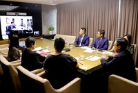 Lễ ký kết theo hình thức trực tuyến do ảnh hưởng bởi dịch bệnh Covid-19