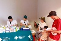 600 người dân thôn Vĩnh Hội, Bình Định được khám sức khoẻ và cấp phát thuốc miễn phí