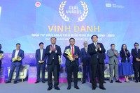 Ông Phạm Tấn Tiến – Giám đốc điều hành Khối Ngân hàng Đầu tư đại diện Rồng Việt nhận giải