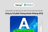 Hồ sơ vốn và khả năng sinh lời tốt, FiinRatings nâng xếp hạng tín nhiệm Chứng khoán Vietcap lên mức A