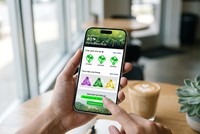 Giao diện Go Green Go Up trên Vietcap App ghi nhận số cây quy đổi từ hoạt động giao dịch tại Vietcap.