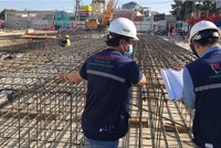 Thi công trên công trường xây dựng