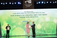 Chứng khoán Bảo Việt (BVSC) được vinh danh top 10 Báo cáo thường niên tốt nhất