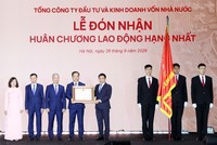 SCIC đón nhận Huân chương Lao động Hạng Nhất. Ảnh: Chính phủ